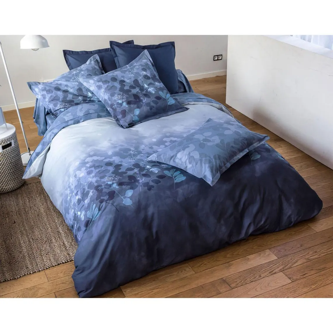 Drap Plat CHARMILLE Bleu | Drap plat 3 SUISSES